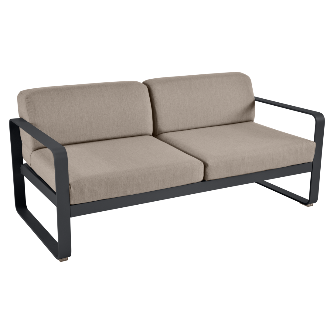 Fermob- Bellevie 2 Seater Sofa - Grey Taupe Cushions