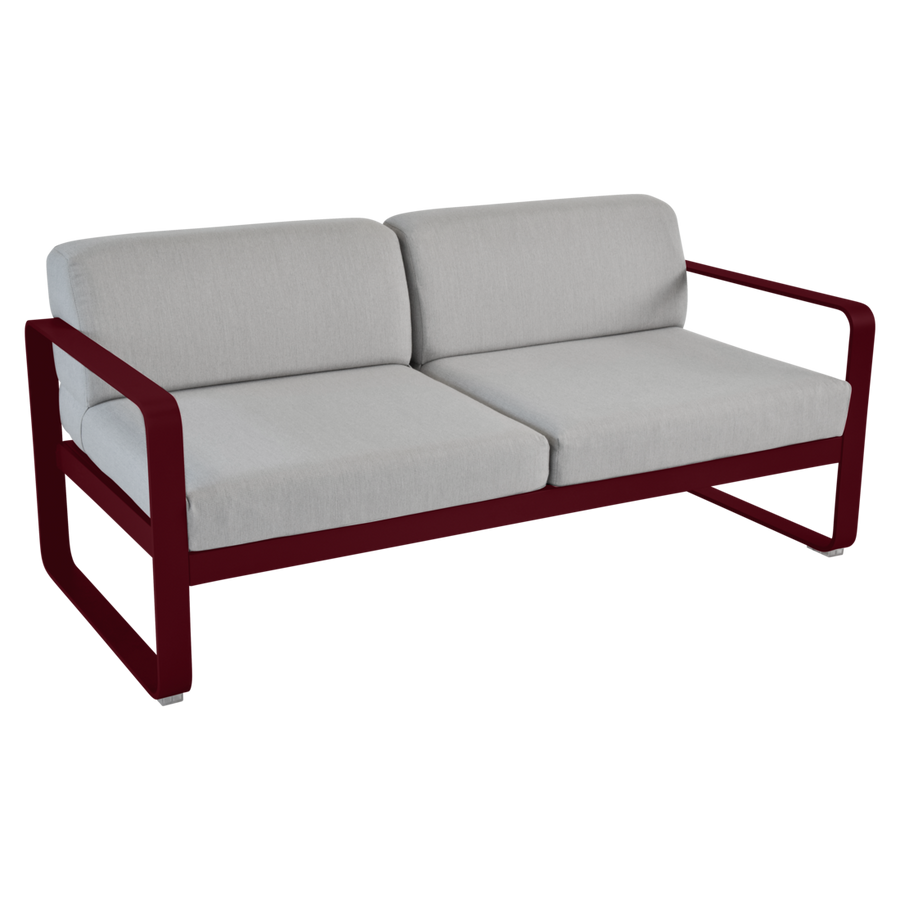 Fermob- Bellevie 2 Seater Sofa - Flannel Grey Cushions