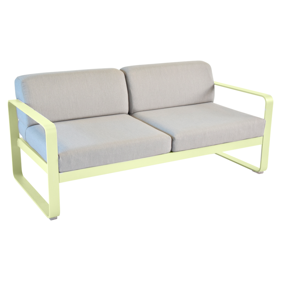 Fermob- Bellevie 2 Seater Sofa - Flannel Grey Cushions