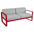Fermob- Bellevie 2 Seater Sofa - Flannel Grey Cushions