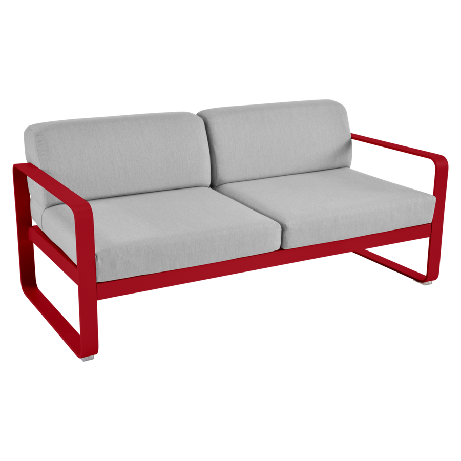 Fermob- Bellevie 2 Seater Sofa - Flannel Grey Cushions