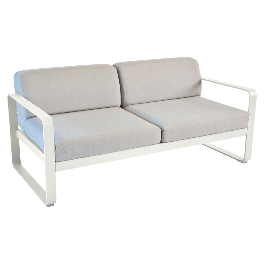 Fermob- Bellevie 2 Seater Sofa - Flannel Grey Cushions