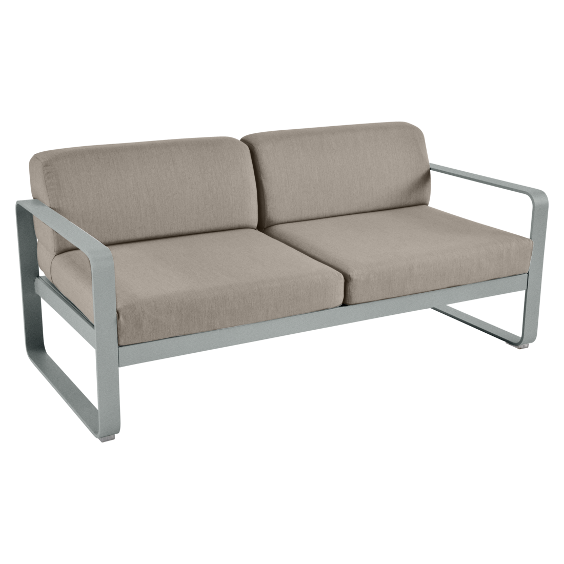 Fermob- Bellevie 2 Seater Sofa - Grey Taupe Cushions