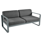 Fermob- Bellevie 2 Seater Sofa - Graphite Grey Cushions