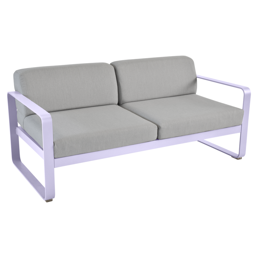 Fermob- Bellevie 2 Seater Sofa - Flannel Grey Cushions