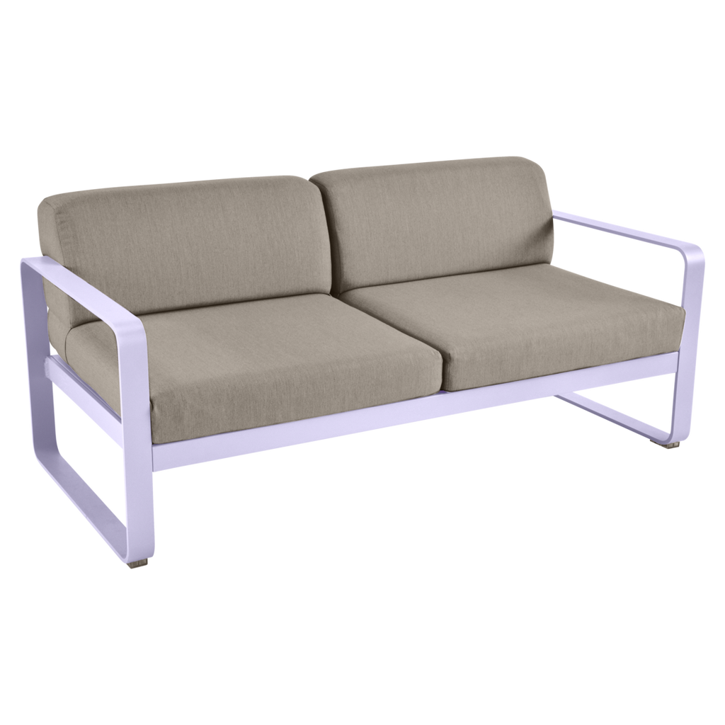 Fermob- Bellevie 2 Seater Sofa - Grey Taupe Cushions