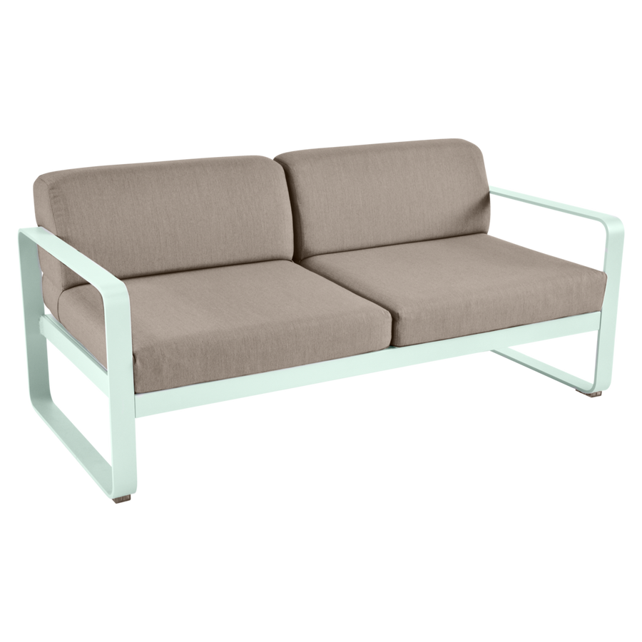 Fermob- Bellevie 2 Seater Sofa - Grey Taupe Cushions