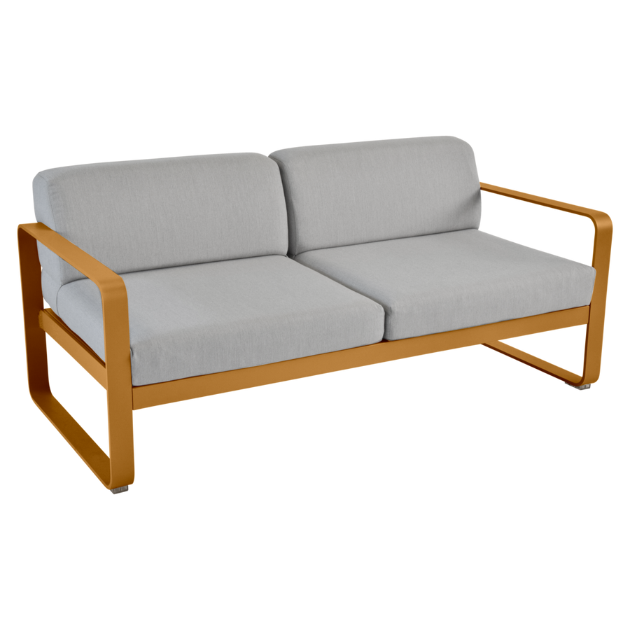 Fermob- Bellevie 2 Seater Sofa - Flannel Grey Cushions