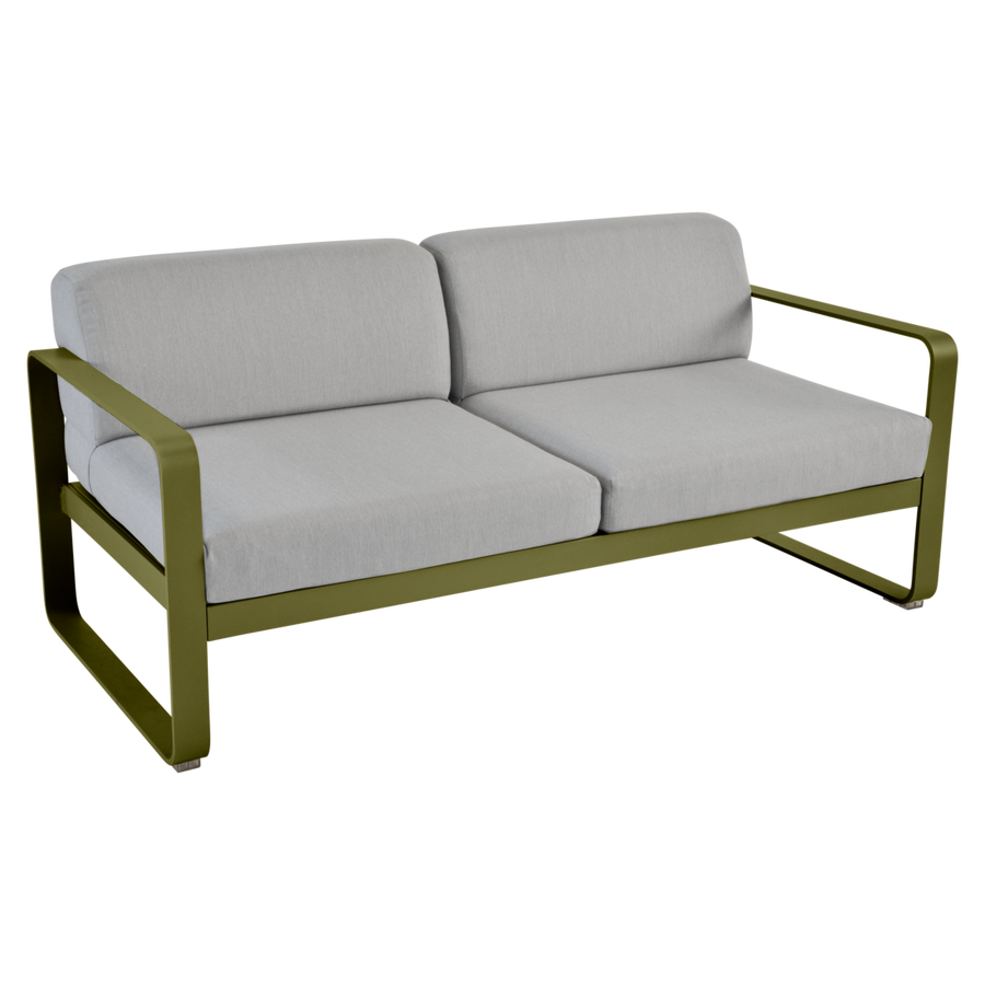Fermob- Bellevie 2 Seater Sofa - Flannel Grey Cushions