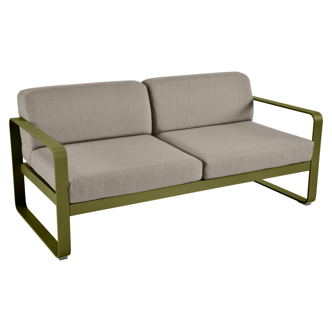 Fermob- Bellevie 2 Seater Sofa - Grey Taupe Cushions