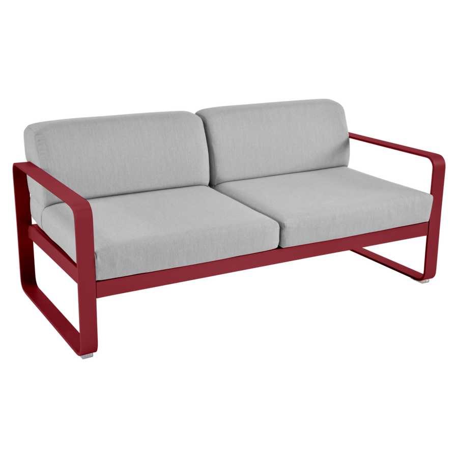 Fermob- Bellevie 2 Seater Sofa - Flannel Grey Cushions