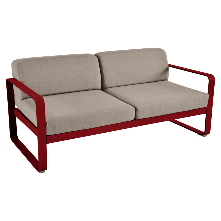 Fermob- Bellevie 2 Seater Sofa - Grey Taupe Cushions