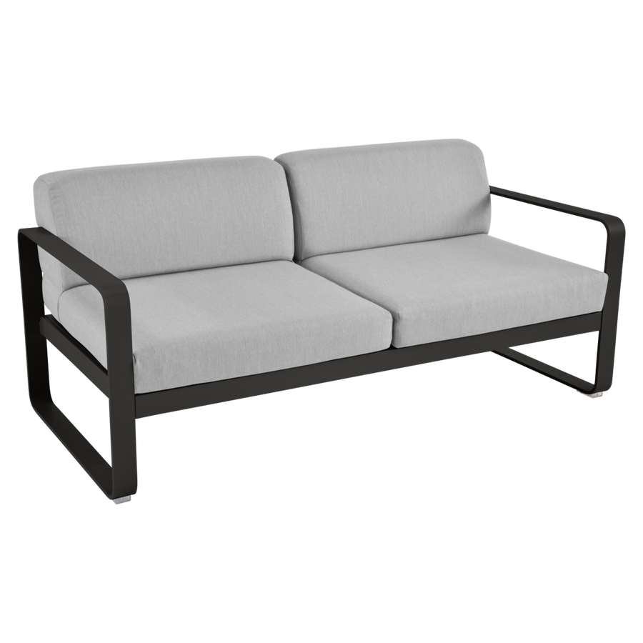 Fermob- Bellevie 2 Seater Sofa - Flannel Grey Cushions