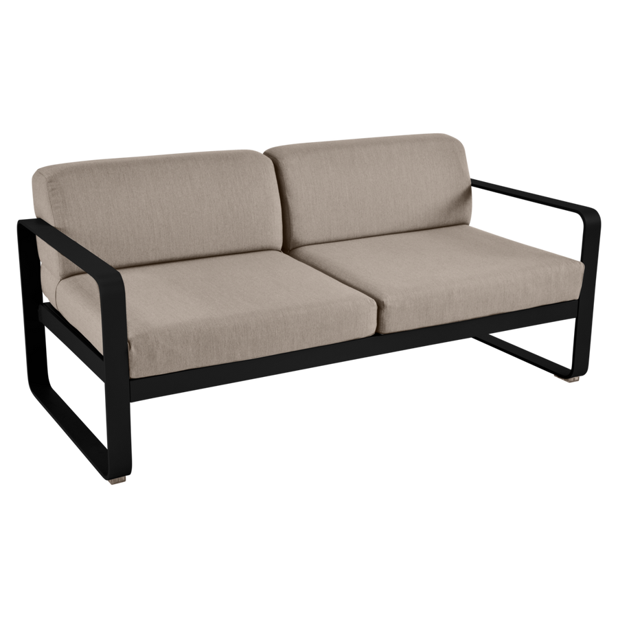 Fermob- Bellevie 2 Seater Sofa - Grey Taupe Cushions