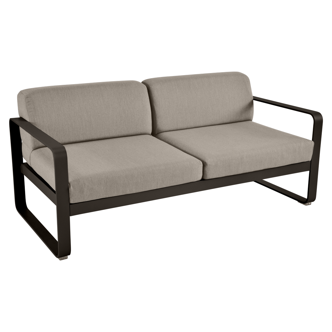 Fermob- Bellevie 2 Seater Sofa - Grey Taupe Cushions