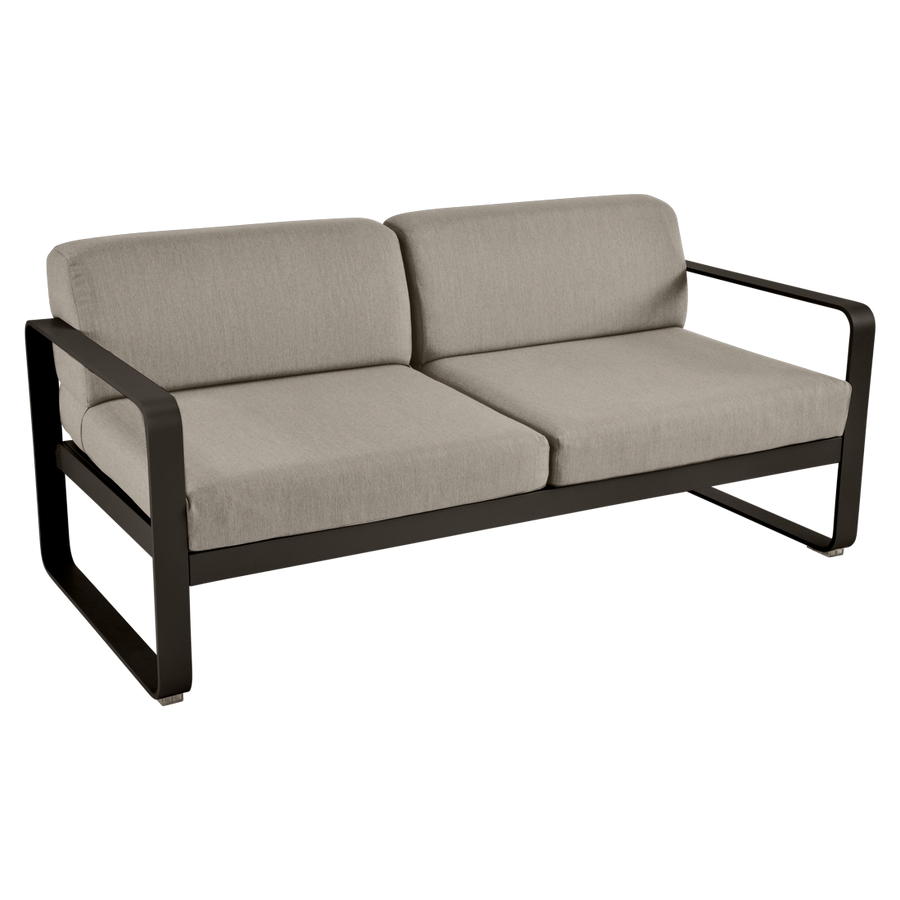 Fermob- Bellevie 2 Seater Sofa - Grey Taupe Cushions