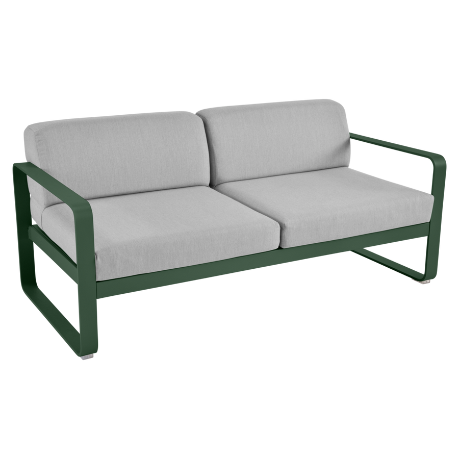 Fermob- Bellevie 2 Seater Sofa - Flannel Grey Cushions