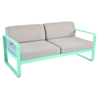 Fermob- Bellevie 2 Seater Sofa - Flannel Grey Cushions