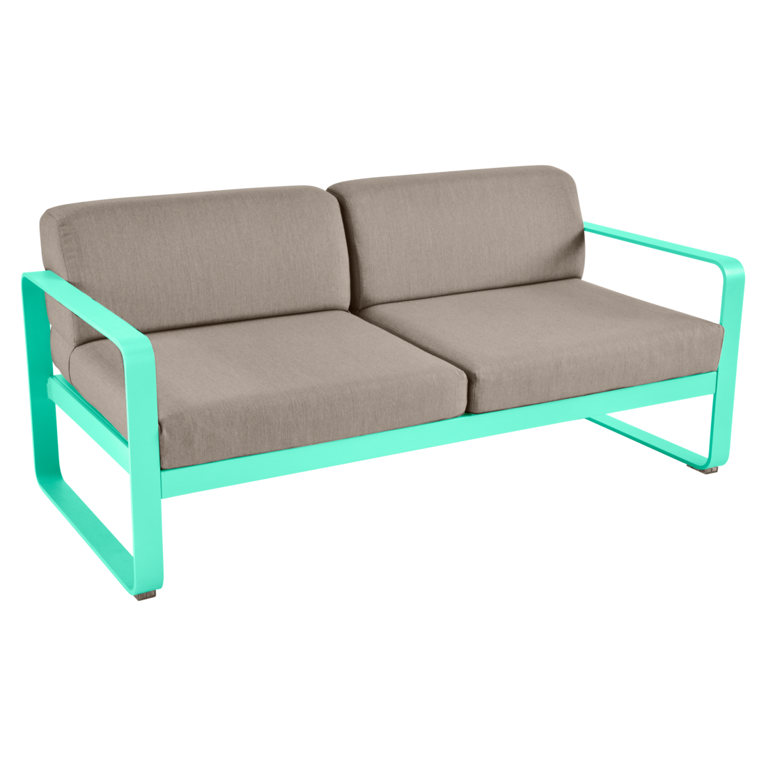 Fermob- Bellevie 2 Seater Sofa - Grey Taupe Cushions