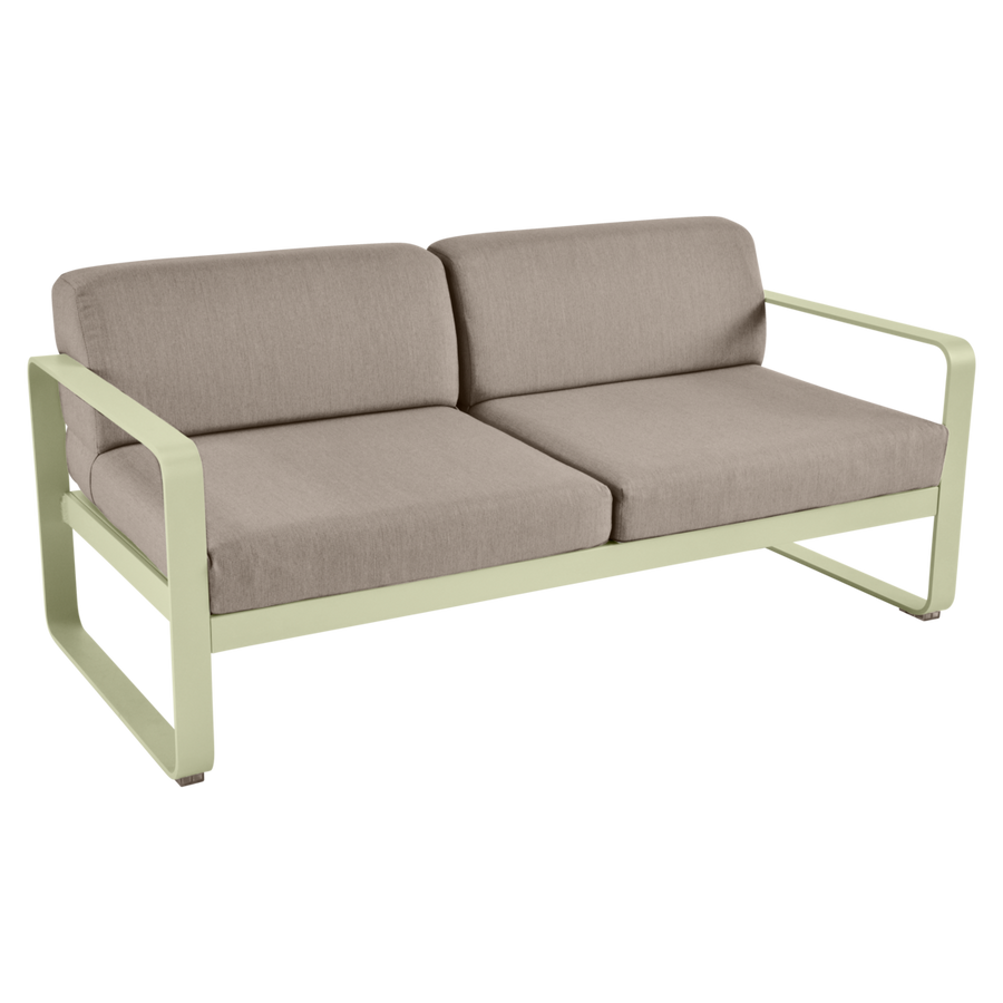Fermob- Bellevie 2 Seater Sofa - Grey Taupe Cushions