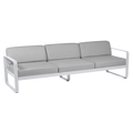 Fermob- Bellevie 3 Seater Sofa - Flannel Grey Cushions