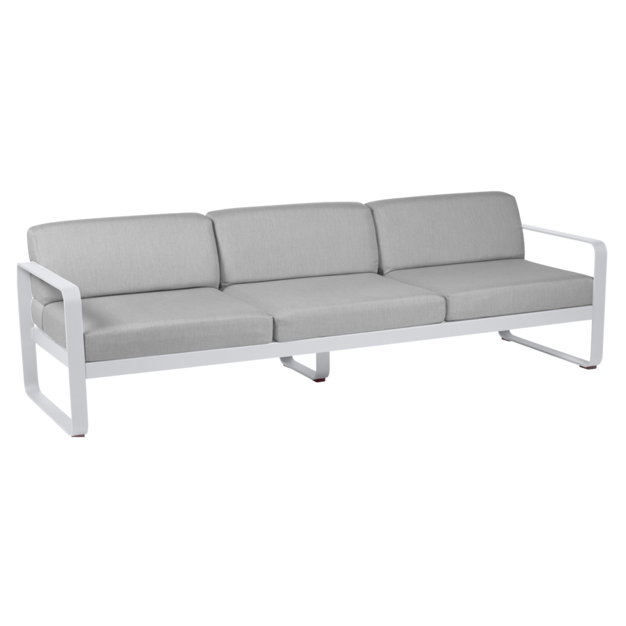 Fermob- Bellevie 3 Seater Sofa - Flannel Grey Cushions
