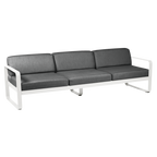 Fermob- Bellevie 3 Seater Sofa - Graphite Grey Cushions