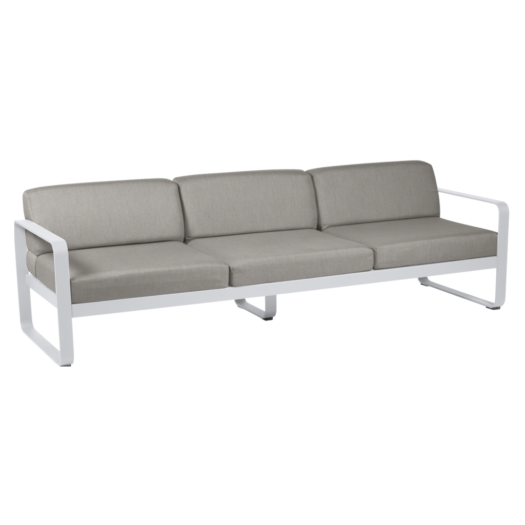 Fermob- Bellevie 3 Seater Sofa - Grey Taupe Cushions
