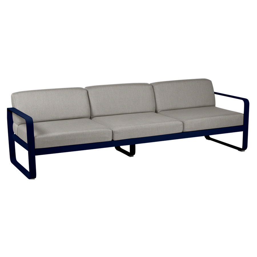 Fermob- Bellevie 3 Seater Sofa - Grey Taupe Cushions