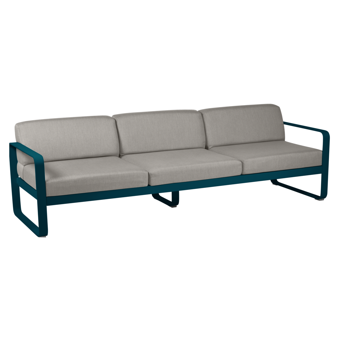 Fermob- Bellevie 3 Seater Sofa - Grey Taupe Cushions
