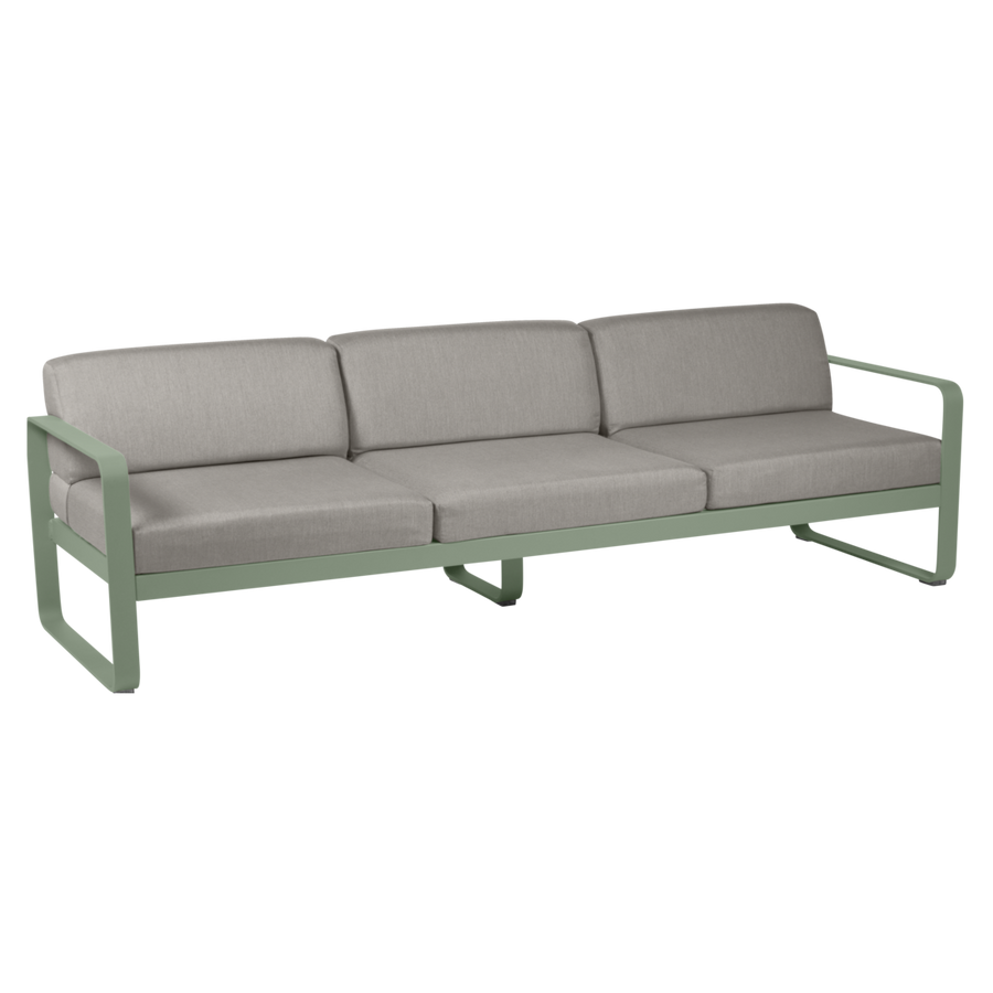 Fermob- Bellevie 3 Seater Sofa - Grey Taupe Cushions
