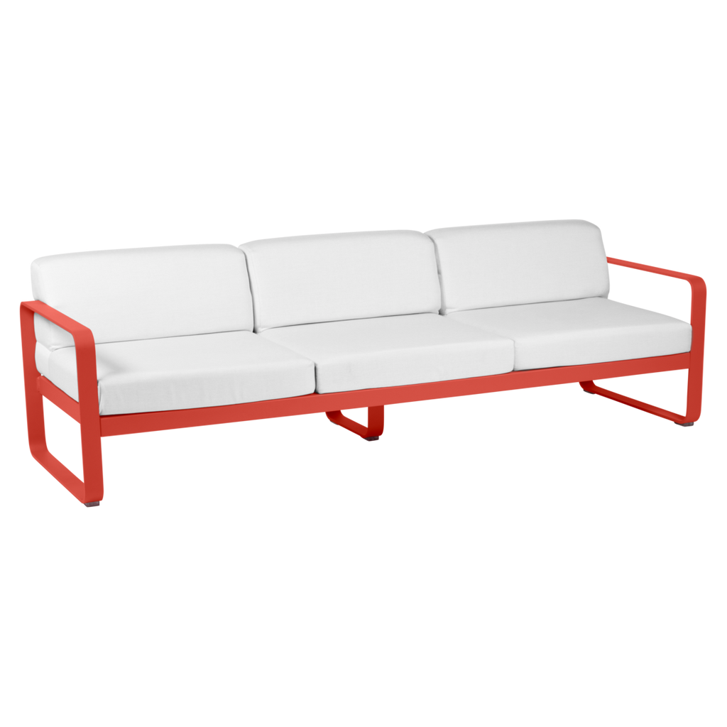 Fermob- Bellevie 3 Seater Sofa - Off White Cushions