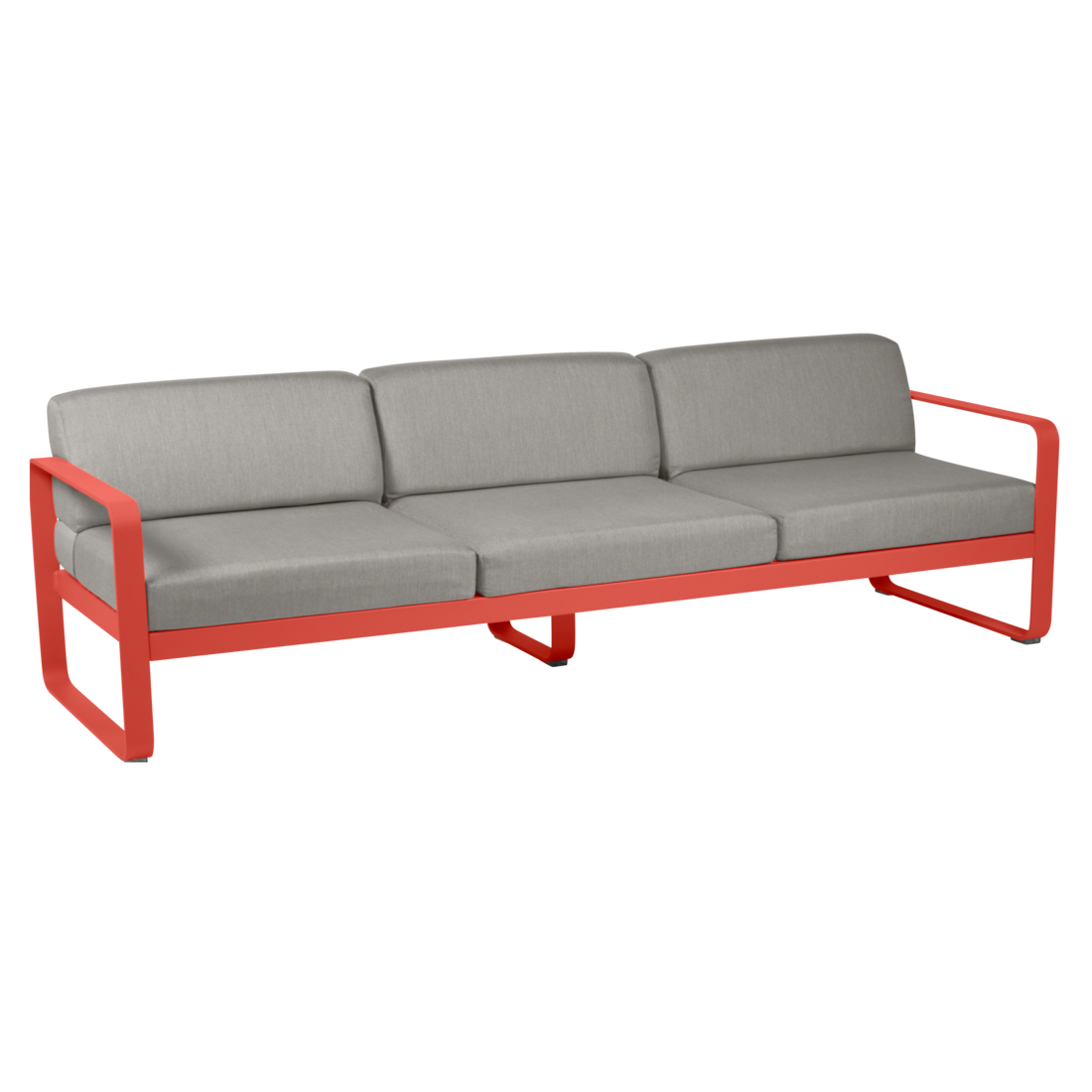 Fermob- Bellevie 3 Seater Sofa - Grey Taupe Cushions