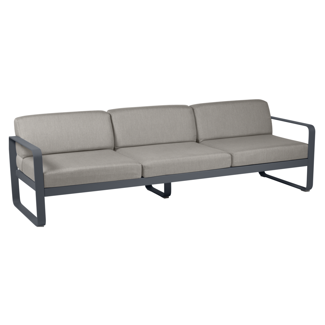 Fermob- Bellevie 3 Seater Sofa - Grey Taupe Cushions