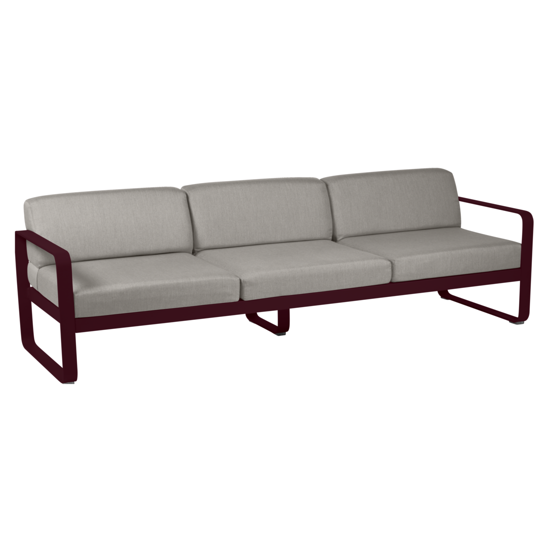 Fermob- Bellevie 3 Seater Sofa - Grey Taupe Cushions