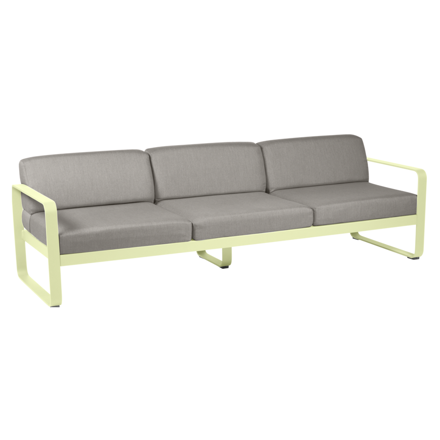 Fermob- Bellevie 3 Seater Sofa - Grey Taupe Cushions