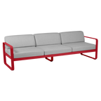 Fermob- Bellevie 3 Seater Sofa - Flannel Grey Cushions