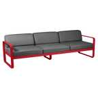Fermob- Bellevie 3 Seater Sofa - Graphite Grey Cushions