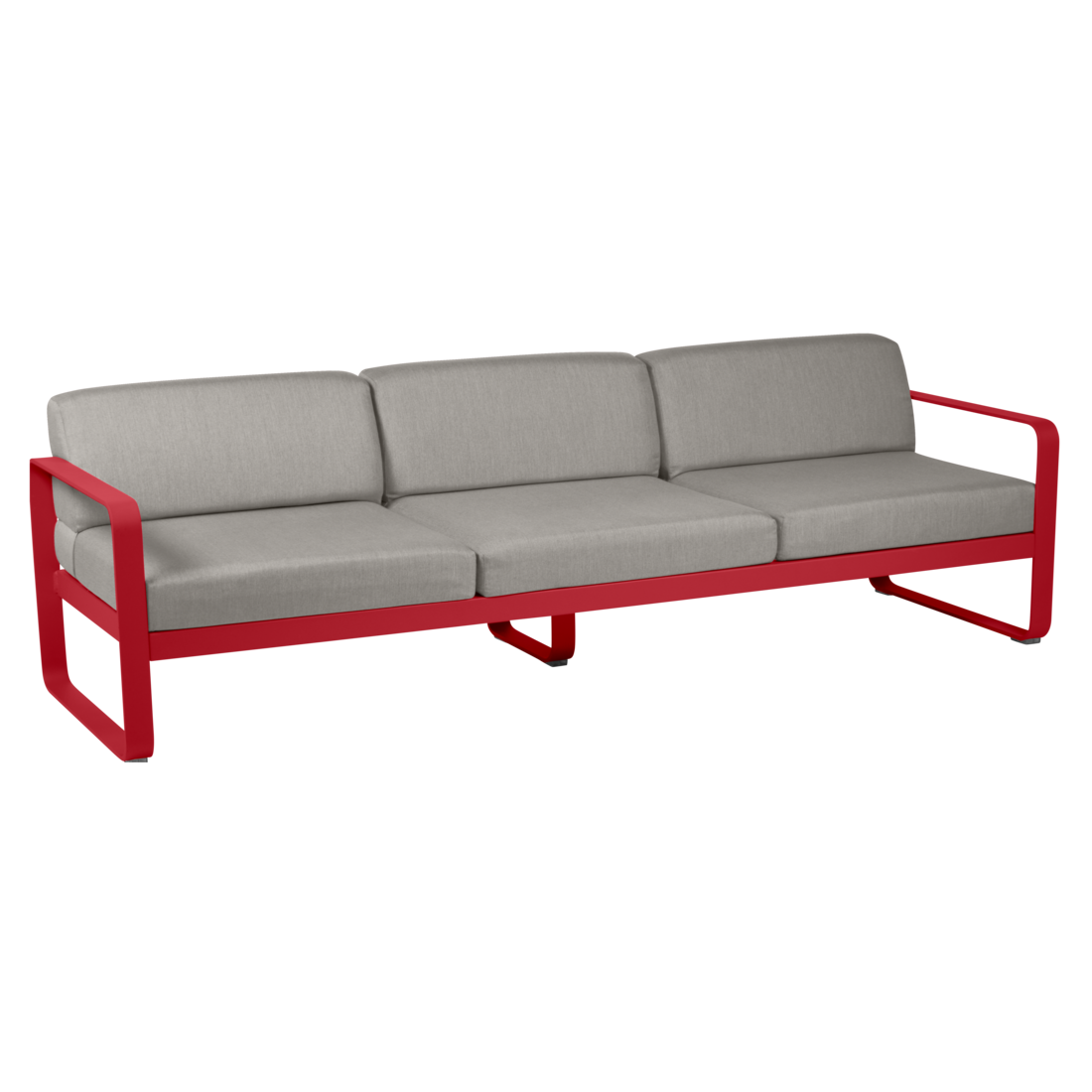 Fermob- Bellevie 3 Seater Sofa - Grey Taupe Cushions