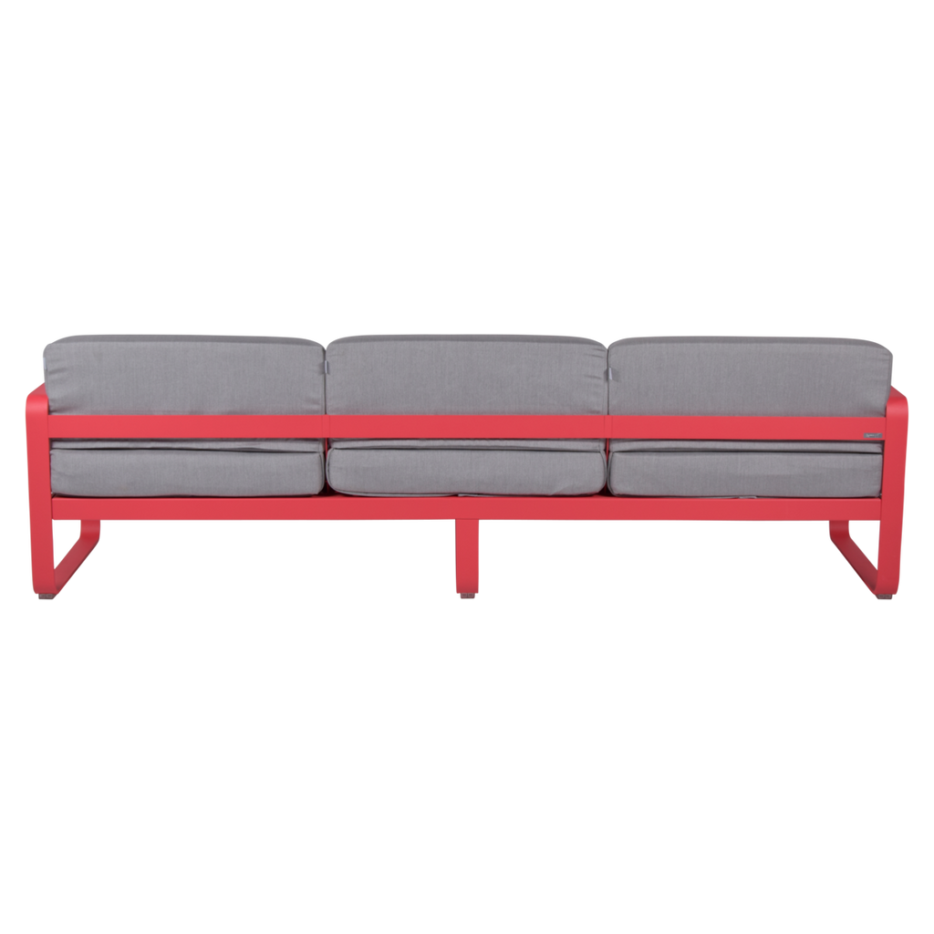 Fermob- Bellevie 3 Seater Sofa - Flannel Grey Cushions
