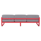 Fermob- Bellevie 3 Seater Sofa - Flannel Grey Cushions