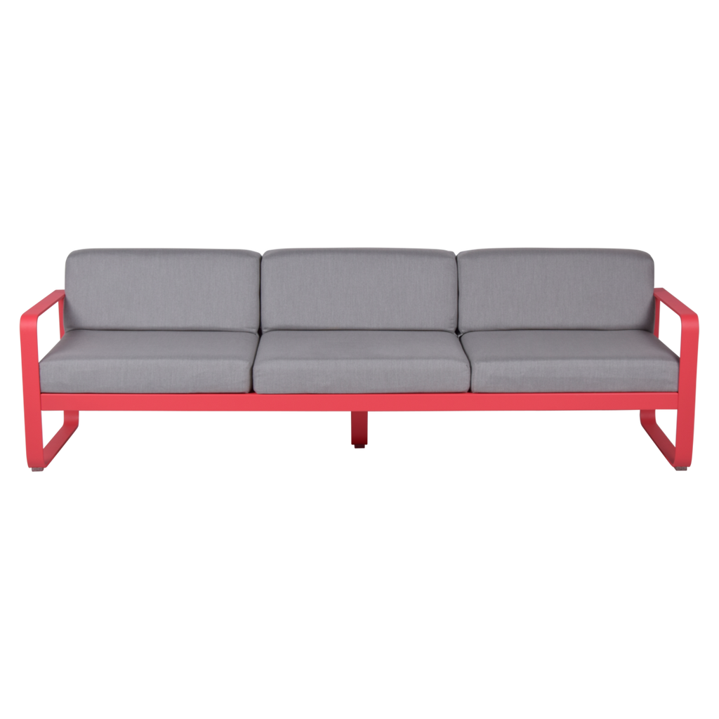 Fermob- Bellevie 3 Seater Sofa - Flannel Grey Cushions