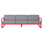 Fermob- Bellevie 3 Seater Sofa - Flannel Grey Cushions