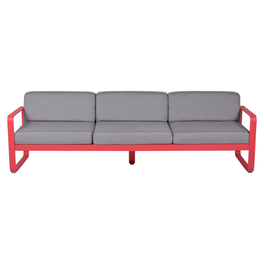 Fermob- Bellevie 3 Seater Sofa - Flannel Grey Cushions