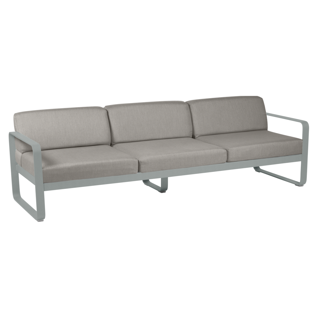 Fermob- Bellevie 3 Seater Sofa - Grey Taupe Cushions