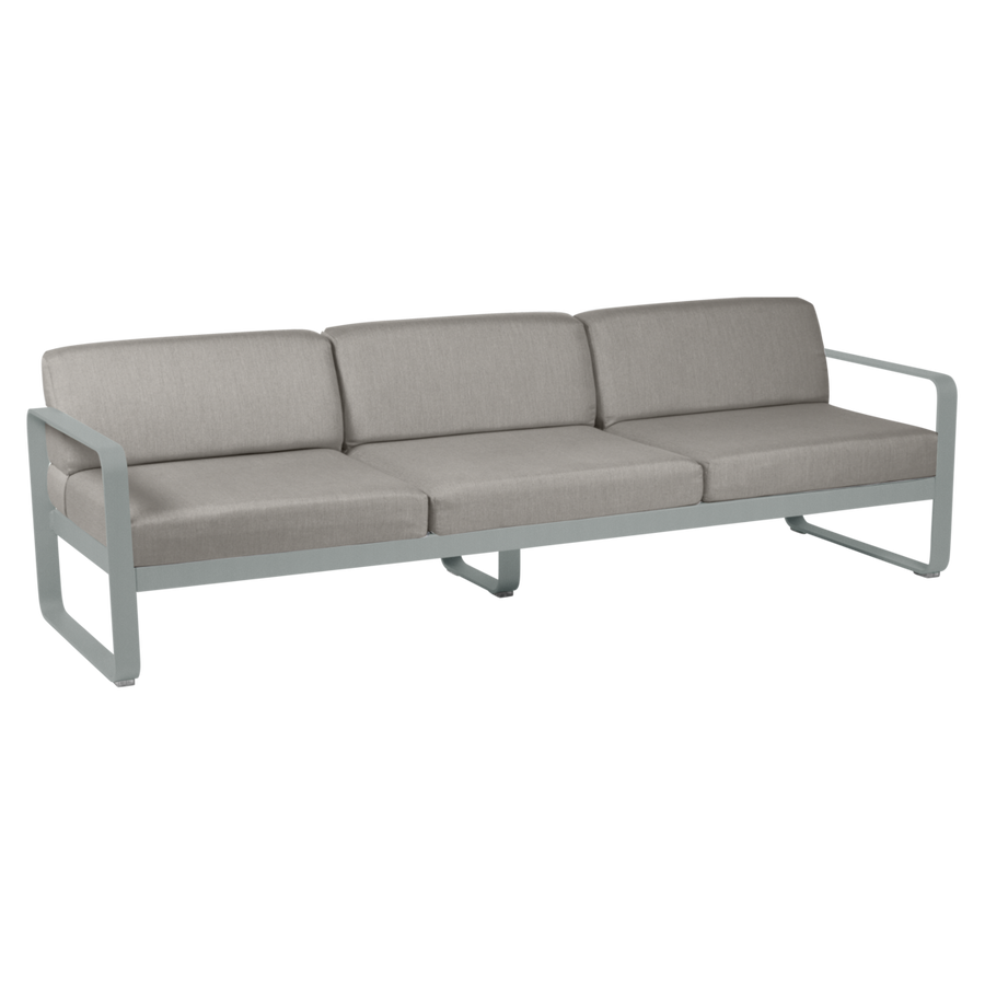 Fermob- Bellevie 3 Seater Sofa - Grey Taupe Cushions
