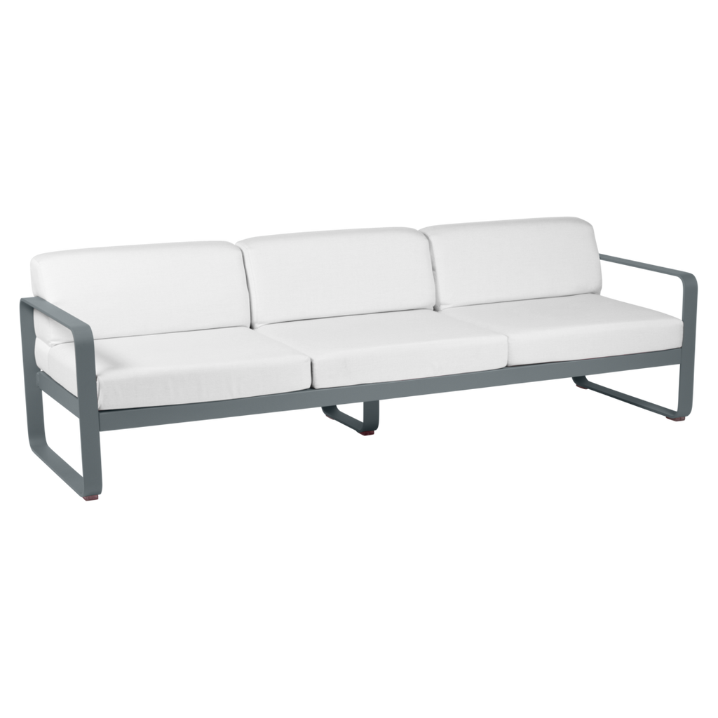 Fermob- Bellevie 3 Seater Sofa - Off White Cushions