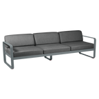 Fermob- Bellevie 3 Seater Sofa - Graphite Grey Cushions