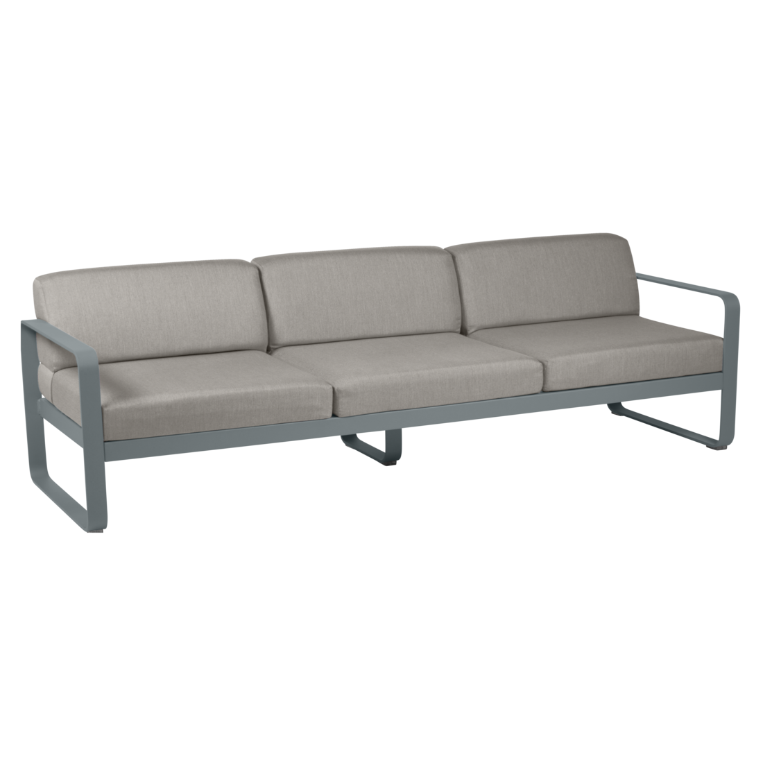 Fermob- Bellevie 3 Seater Sofa - Grey Taupe Cushions