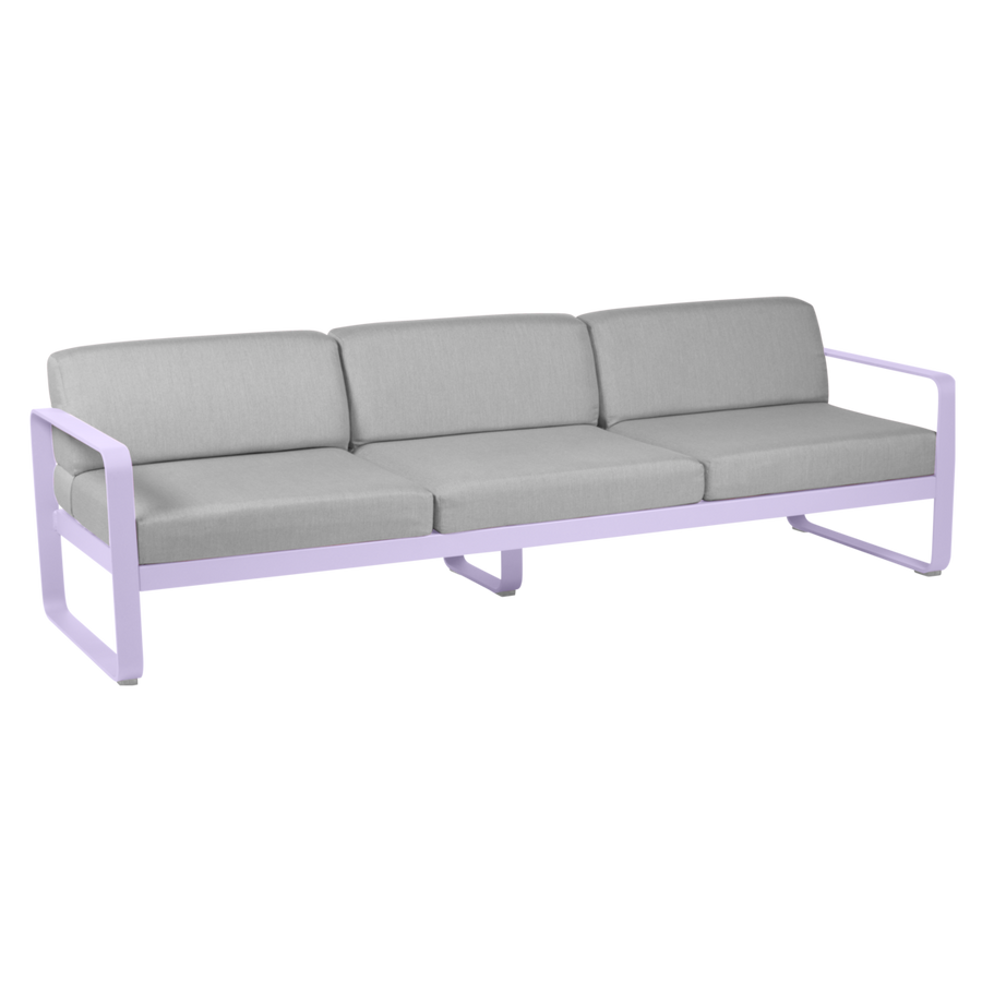 Fermob- Bellevie 3 Seater Sofa - Flannel Grey Cushions